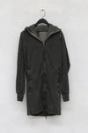BORIS BIDJAN SABERI FMV00014 hooded jacket PBBS30 dark gray cotton